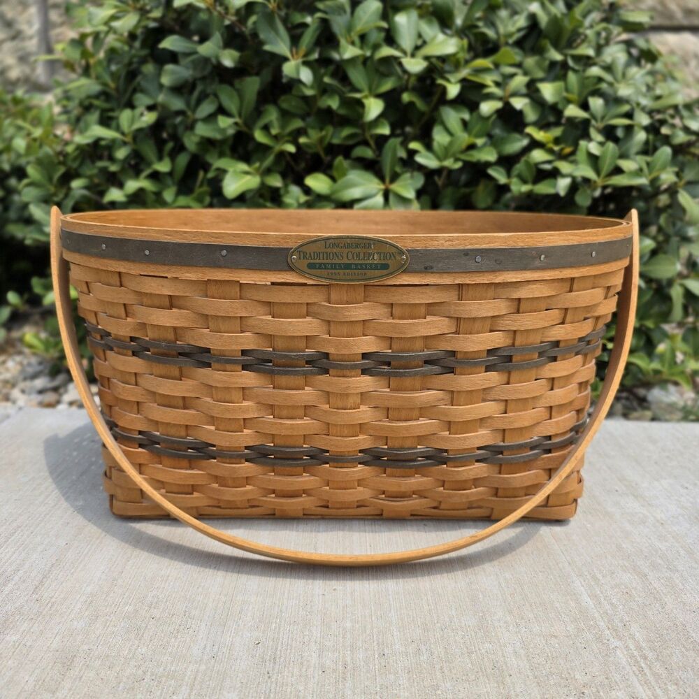 Longaberger 1995 Edition traditions collection family basket With Handle